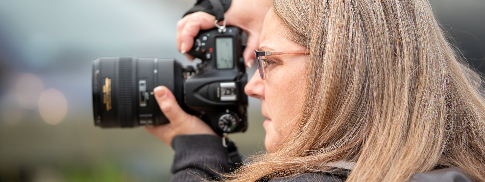 Catriona Hope capturing a moment with her camera