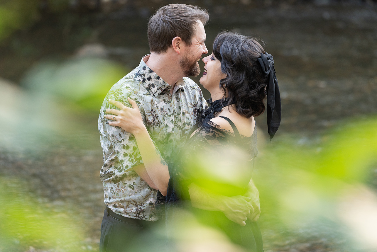 couple-by-creek-mill-creek-engagement-edmonton